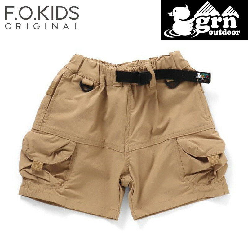 Kid’s grn outdoorコラボ TEBURA SHORTS mini キッズ 150 ベージュ