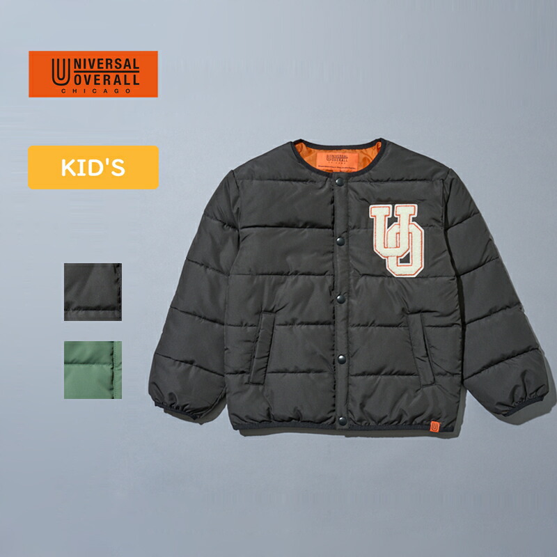 Kid’s UOサガラワッペン 中綿JACKET キッズ 140 BLK