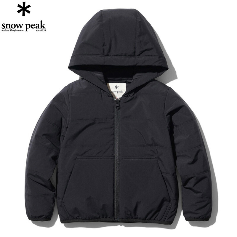 Kids Flexible Insulated Zip Up Hoodie 3 Black