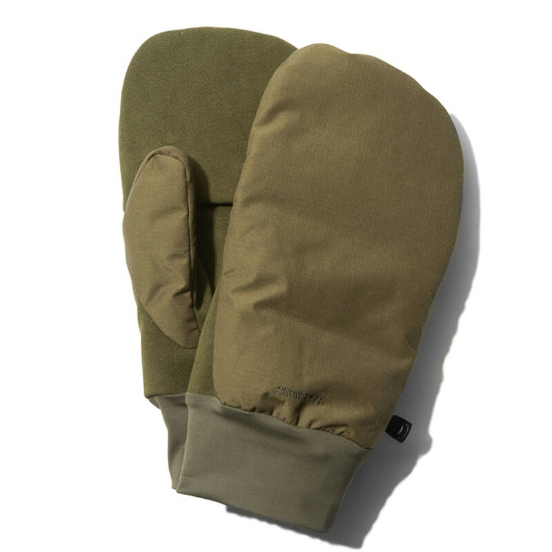 FR Down Mittens L Olive