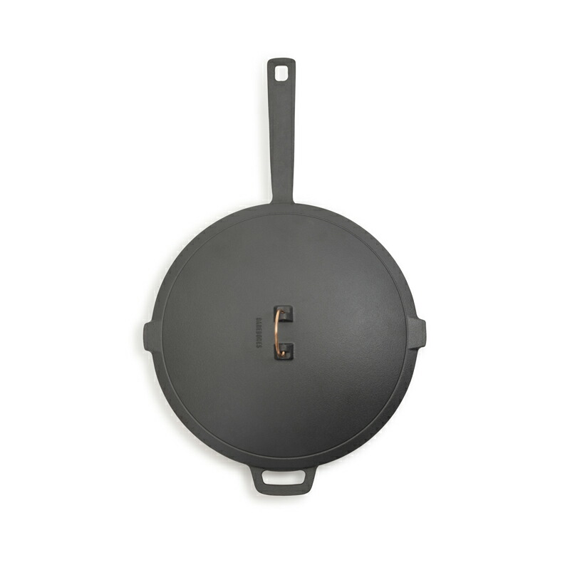 エナメルライン キャストアイアンスキレット 12インチ ヴィンテージホワイト