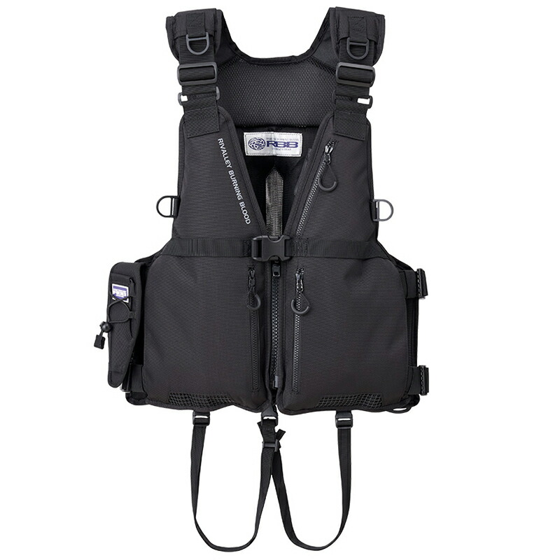 RBB ロックショア シューティングベストⅡ フルブラック 楽天市場】 リバレイ RBB RBB ロックショアシューティングベストII