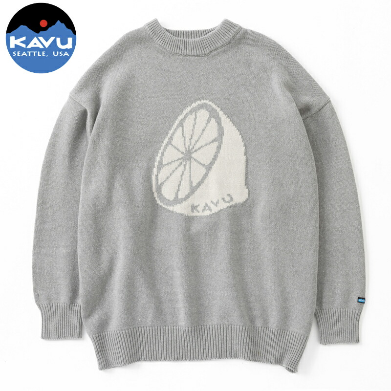 キッズレモンニット L グレー