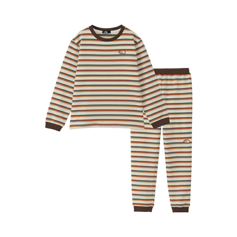 K BORDER TENT CREW&PANT(ボーダー テント クルー&パンツ)キッズ 140 グラベル(GL)