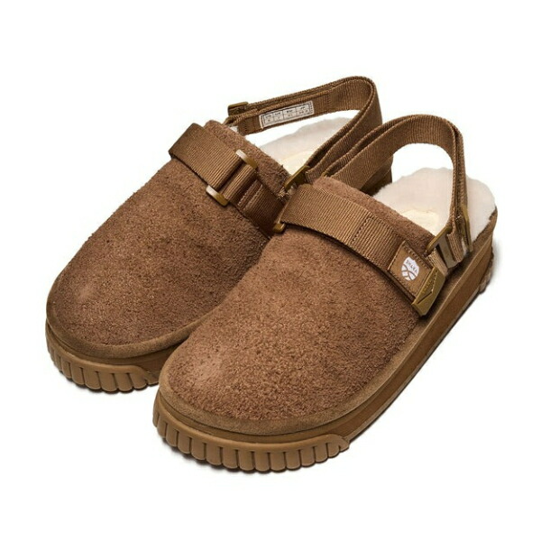 SNUG CLOG BOA PLATFORM HAIRY SUEDE 23cm TAN 00S