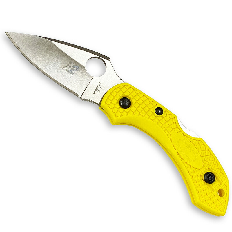 Spyderco(スパイダルコ) ドラゴンフライ2 ソルト 直刃 H2鋼材 サビにくいナイフ YL(イエロー) C28PYL2|ナチュラム 支店