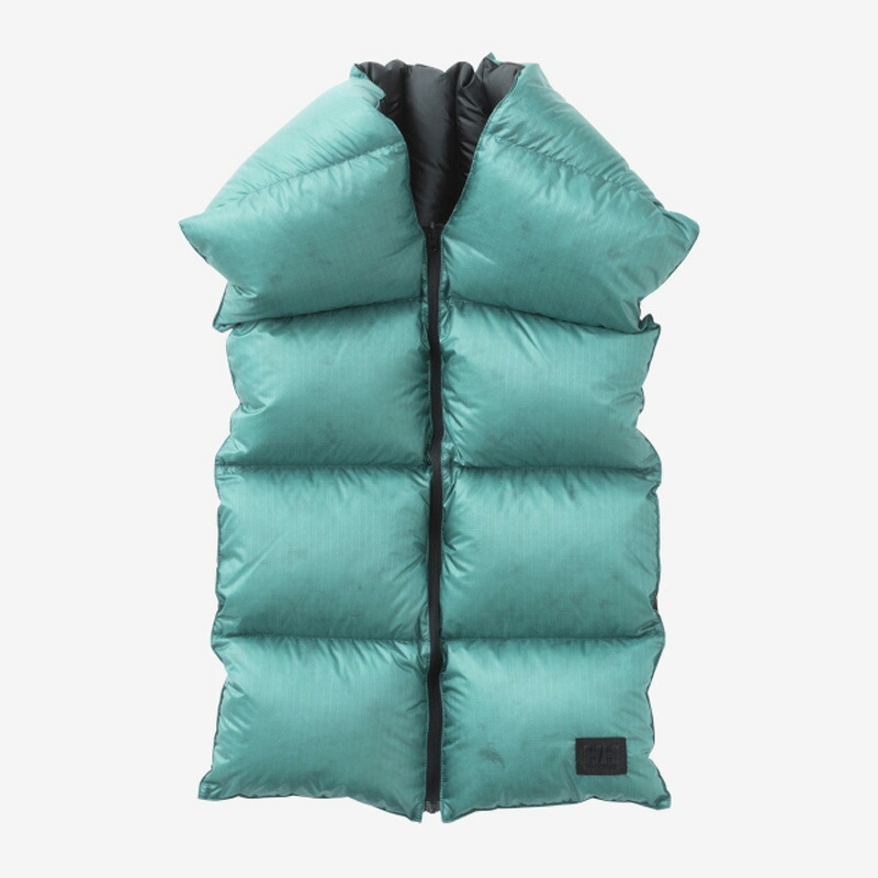 ダウンマフラー FREE オーロラグリーン