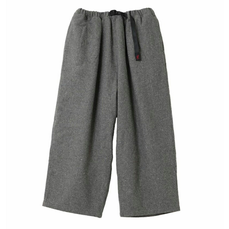 W SPECKLED WOOL BLENDBALOON PANT SMU ウィメンズ L GREY