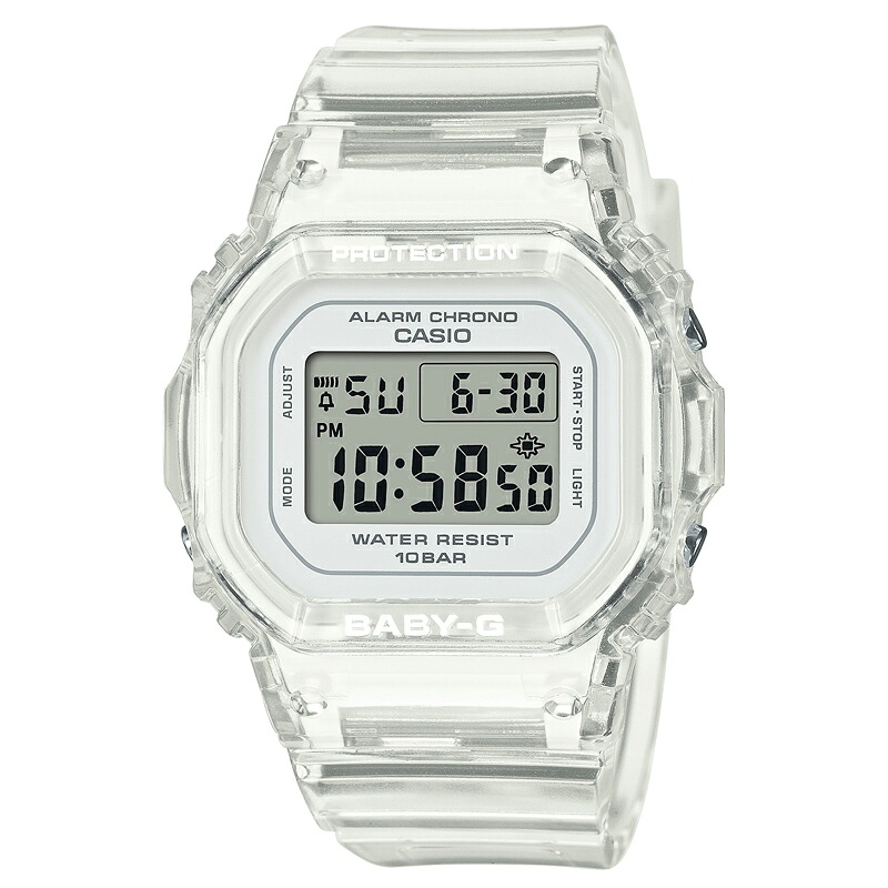 BABY-G(ベビージー) 【国内正規品】BGD-565US-7JF 10気圧防水 スケルトンホワイト BGD-565US-7JF
