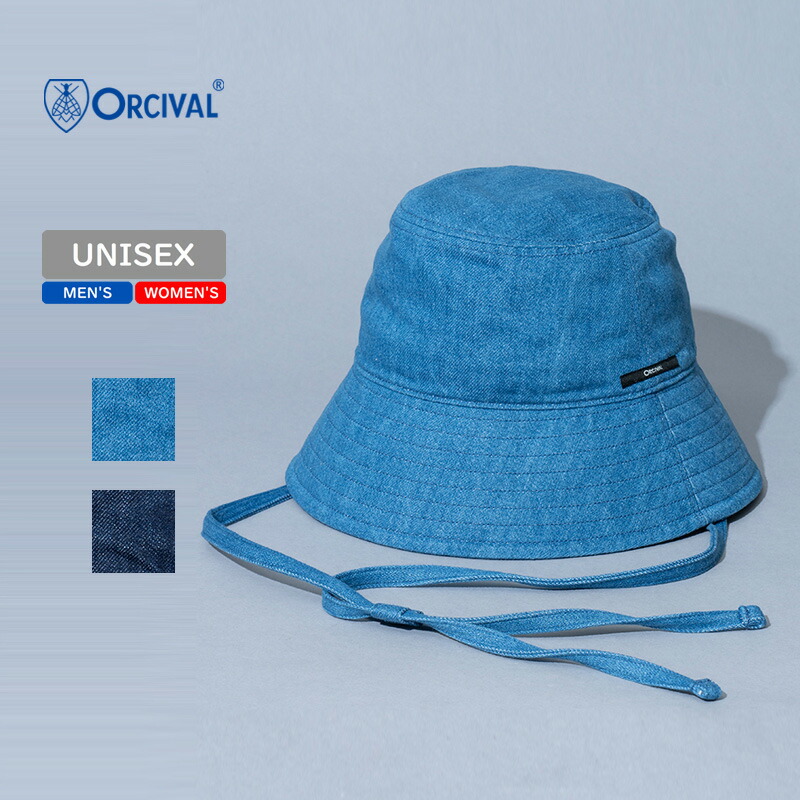 ソフトデニム バケットハット フリー BLUE INDIGO