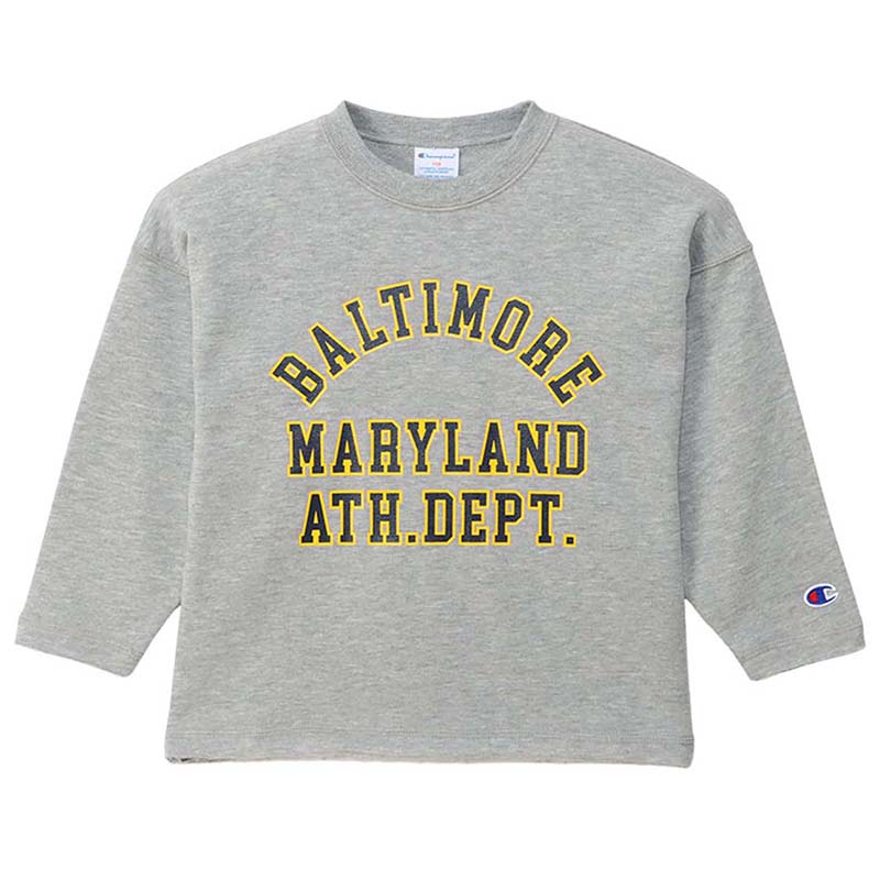 CREWNECK SWEATSHIRT(クルーネックスウェットシャツ)キッズ 120 オックスフォードグレー(070)