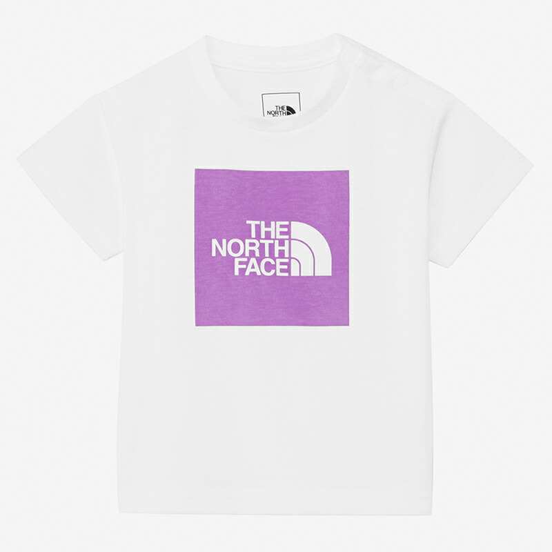 S/S COLORED SQUARE LOGOTEE(カラードスクエアロゴティー)ベビー 80 ホワイト(WV)