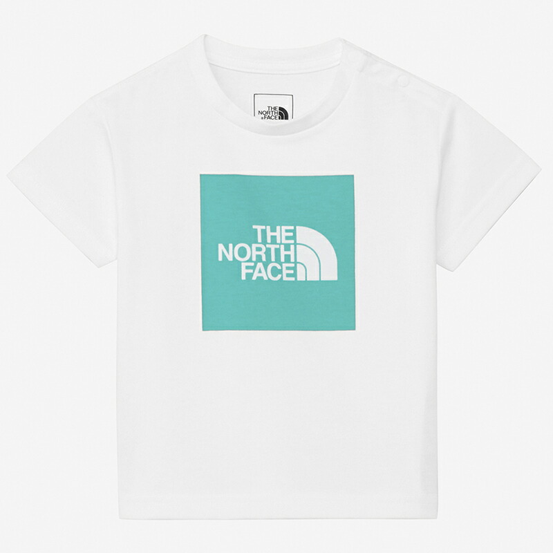 S/S COLORED SQUARE LOGOTEE(カラードスクエアロゴティー)ベビー 80 ホワイト(WG)