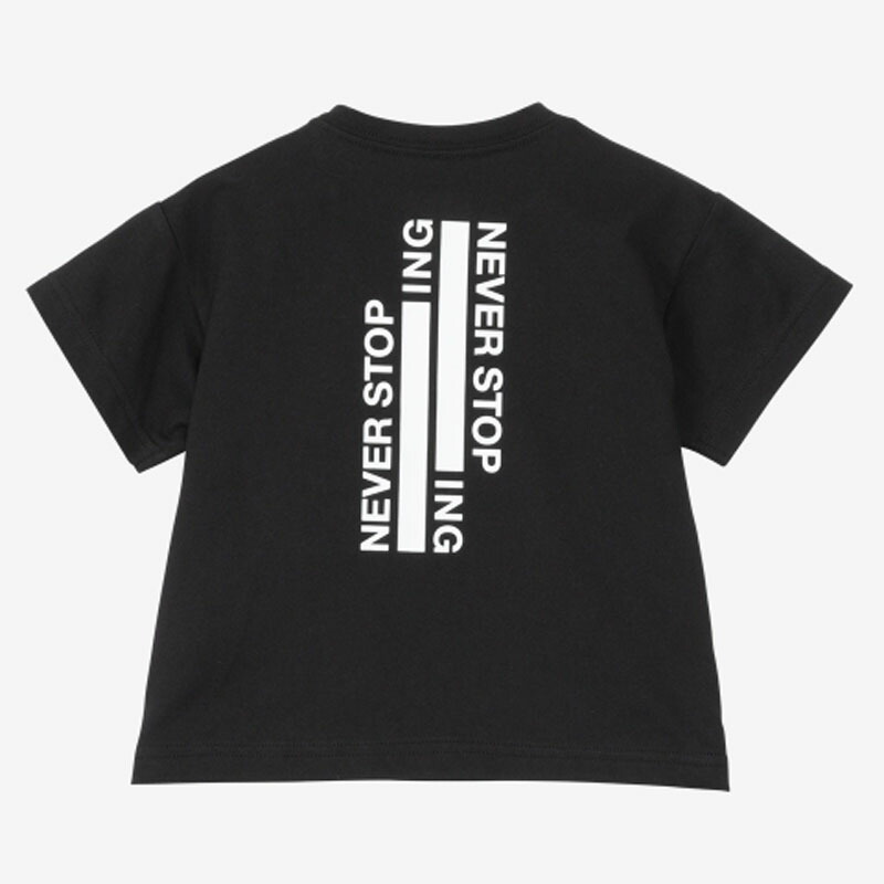 Baby’s S/S NEVER STOP ING TEE ベビー 80 ブラック(K)