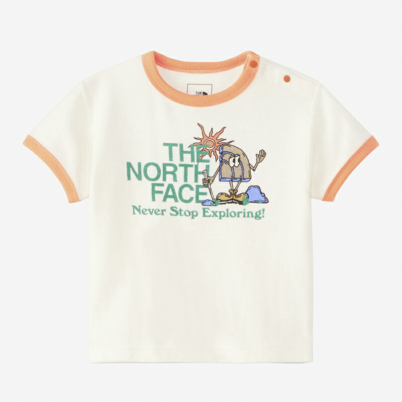 Baby’s L-PILE RINGER TEE ベビー 80 オフホワイト(OW)