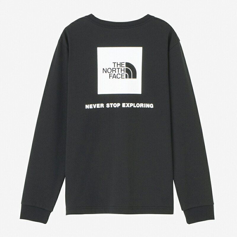 Women’s L/S BACK SQUARE LOGO TEE ウィメンズ M ブラック(K)