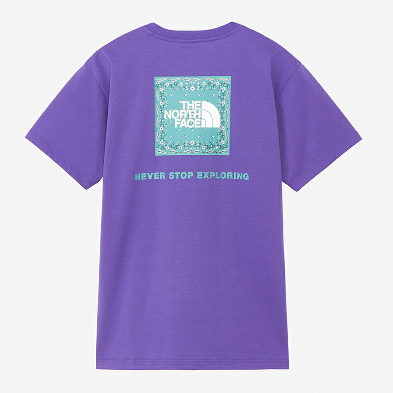 Women’s S/S BANDANA SQUARE LOGO TEE ウィメンズ M TNFパープル(TP)