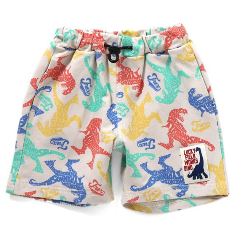 Kid’s DINO総柄 カットパンツ キッズ 120 アイボリー