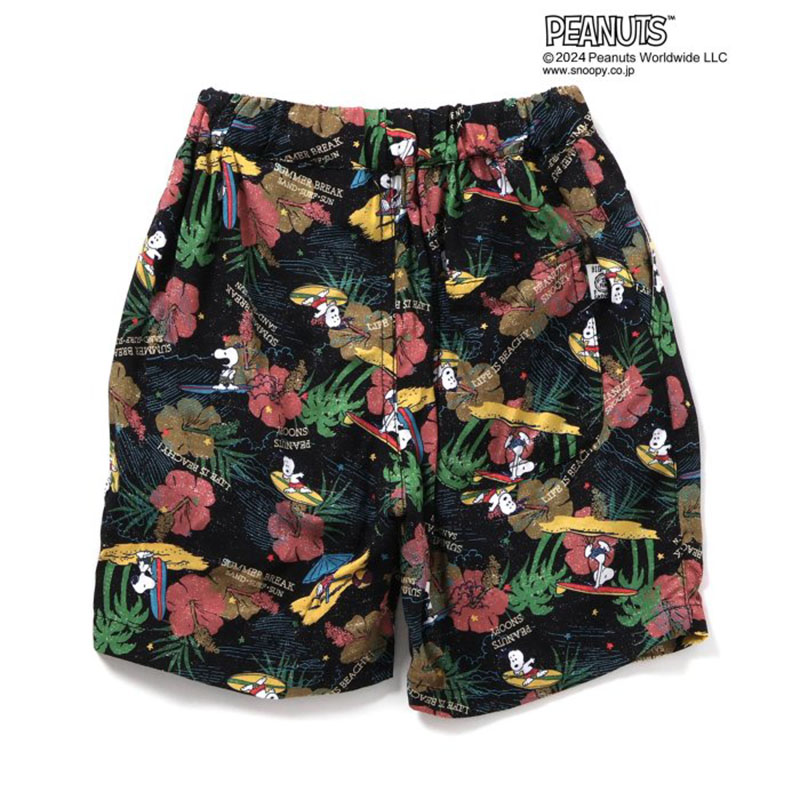 Kid’s PEANUTS ALOHA SHORTS キッズ 100 ブラック