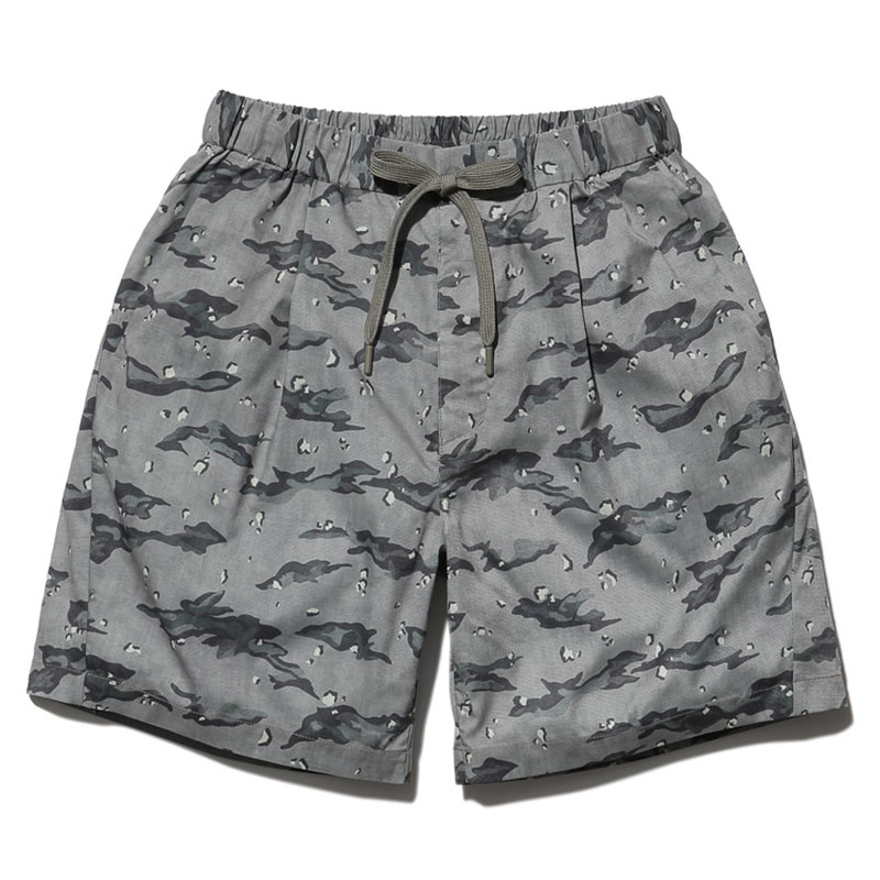 Printed Breathable Quick Dry Shorts M Khaki