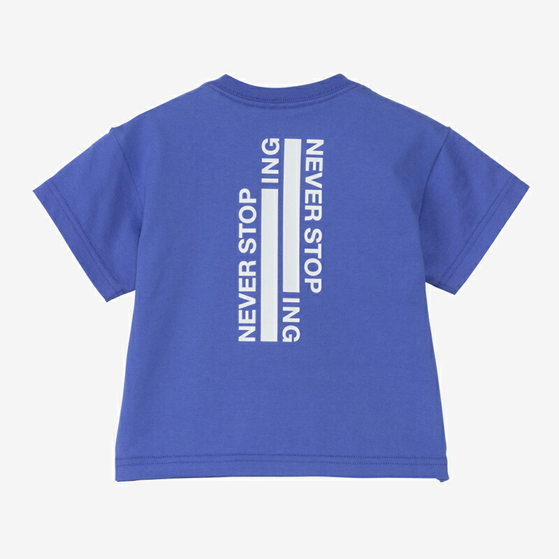 Baby’s S/S NEVER STOP ING TEE ベビー 80 ソーラーブルー(SO)