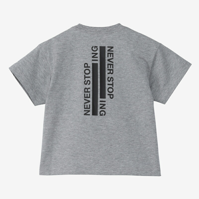 Baby’s S/S NEVER STOP ING TEE ベビー 80 ミックスグレー(Z)