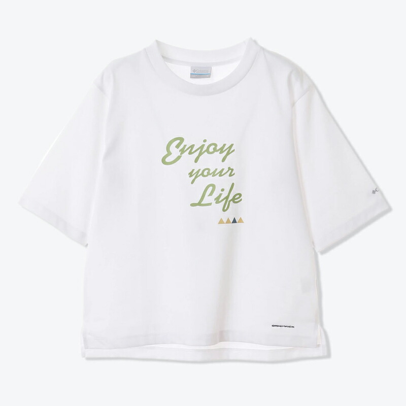 エンジョイマウンテンライフ ショートスリーブ Tシャツ ウィメンズ L 100(White)
