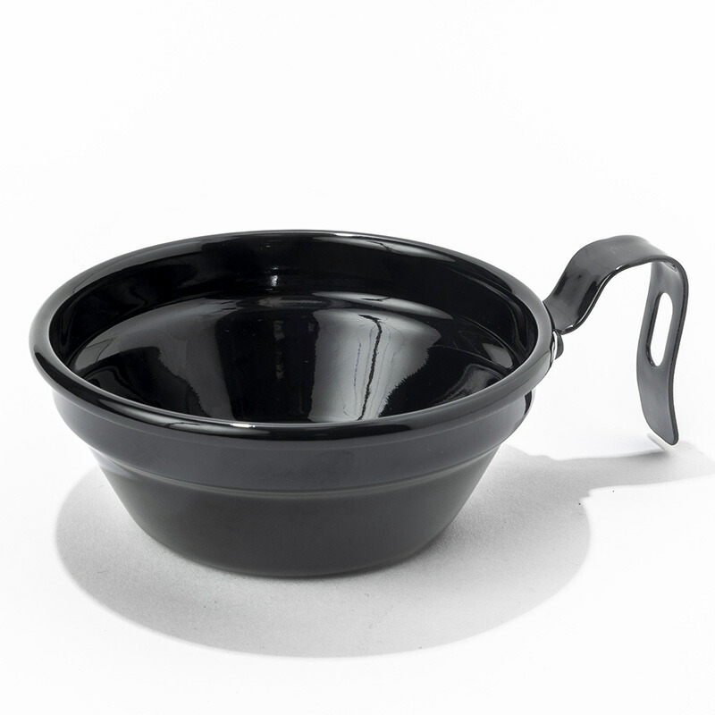 エナメル 12cm シェラカップ 350ml ハイランドピークブラック