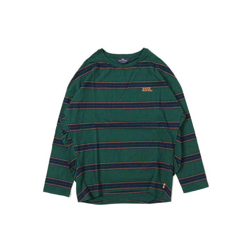 Women’s ボーダー コクーン ロンT ウィメンズ M 65(GREEN)