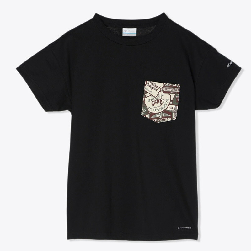 ヤハラ フォレスト ポケット ショートスリーブ Tシャツ ウィメンズ M 011(Black Print)