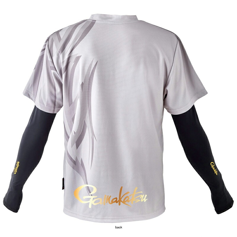 がまかつ(Gamakatsu) アルテマクールTシャツ(アームカバー付き) 5L ライトグレー GM3760