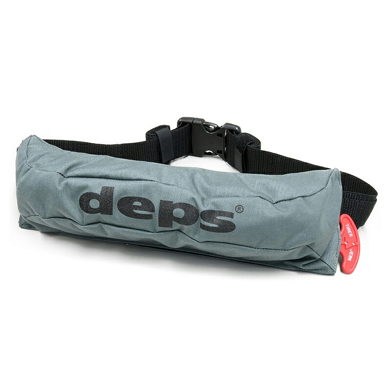 デプス(Deps) DPS-9320RS 自動膨張ライフベルト Aタイプ 遊漁船(釣り船)対応 グレー|ナチュラム 支店