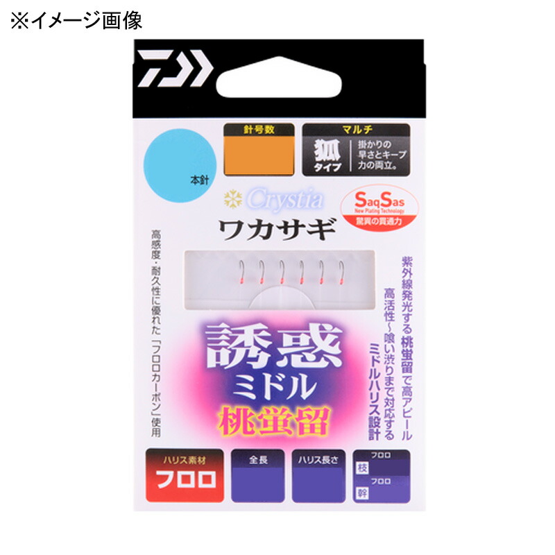 クリスティア ワカサギSS誘惑ミドル 桃蛍留 M8本 1.0号-0.175
