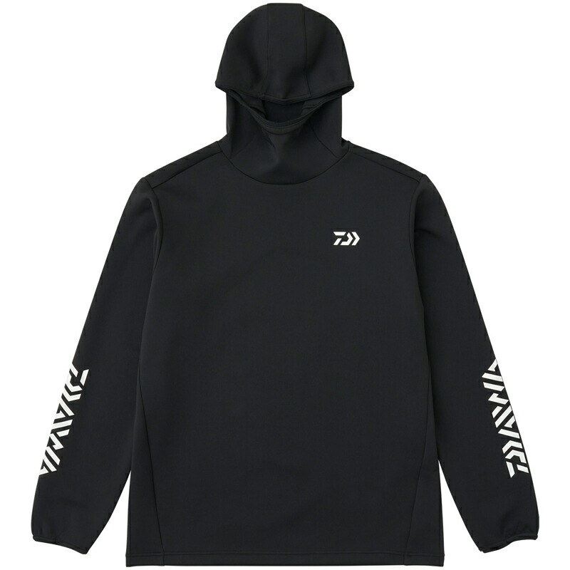 DE-9225 ストレッチシャツフーディー 2XL ブラック