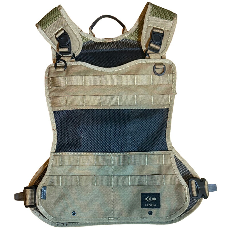 LINHA(リーニア) STREAM VEST UMPIRE 10L KHAKI STP-04|ナチュラム 支店