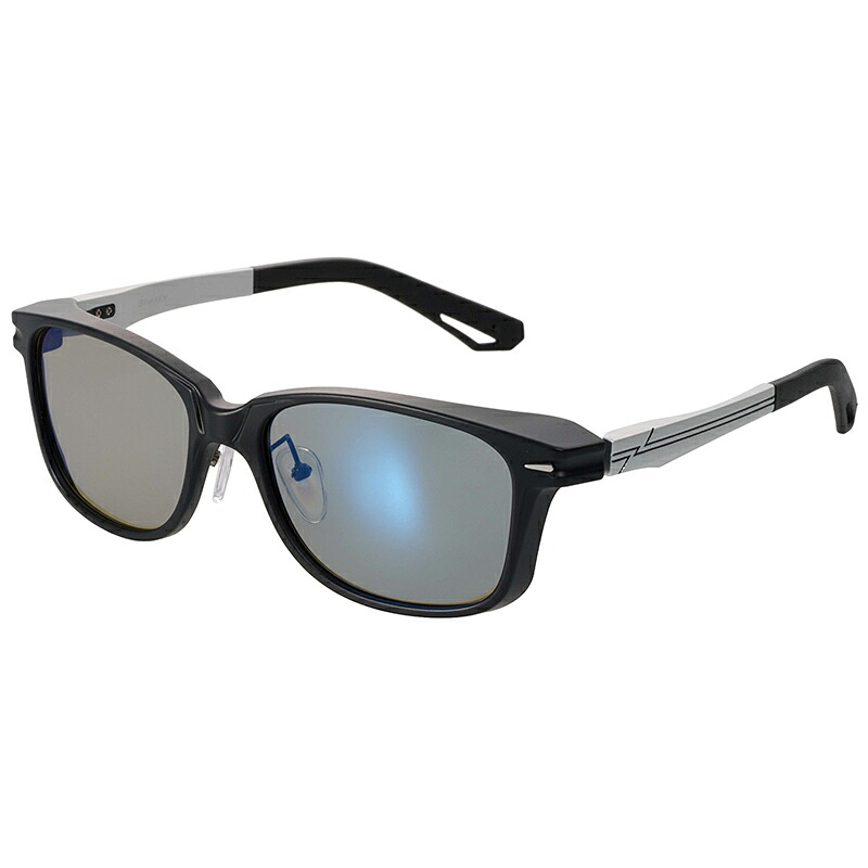 Zeque by ZEAL OPTICS(ゼクー バイ ジールオプティクス) Sherry(シェリー) マットブラック×SI トゥルービュースポーツ×ブルーミラー F-2282