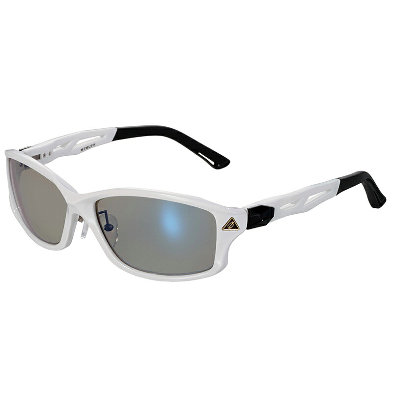 （予約4月入荷） Zeque by ZEAL OPTICS(ゼクー バイ ジールオプティクス) STELTH(ステルス) シャイニーホワイト トゥルービュースポーツ×ブルーミラー F-2266