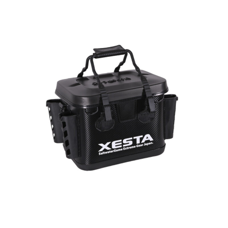 ゼスタ(XeSTA) 硬質EVAタックルバッカン 33cm ブラック×ホワイト 9071553