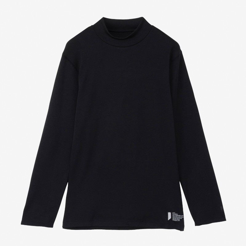 リファメリノロングスリーブタートルネックティー L ブラック(K)