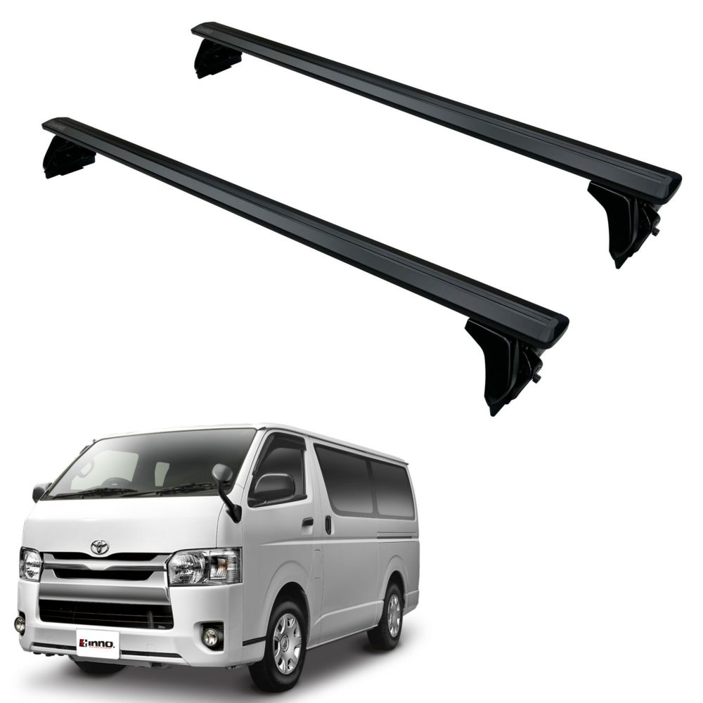 INNO(イノー) XD202 ドリップエアロベースセット ハイエース用 2本 ブラック(BLACK) XD202|ナチュラム 支店