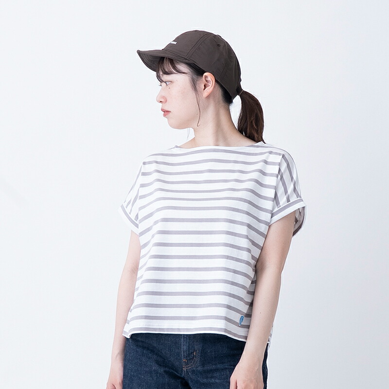 ORCIVAL(オーシバル) BOAT NECK ROLLED UP CUFF P.O. #L282 全2色|ナチュラム 支店