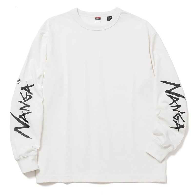 ナンガ(NANGA) エコハイブリッド スリーブ ロゴ ロングスリーブTシャツ 全3色 全4サイズ