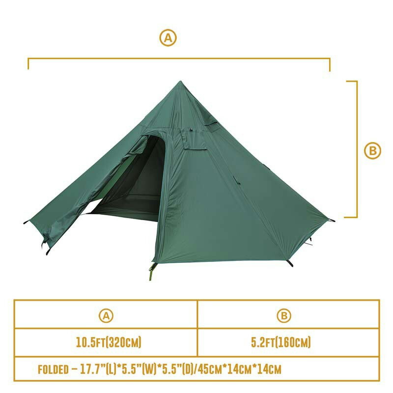 アイアンウォール」チムニーテント – OneTigris Camping