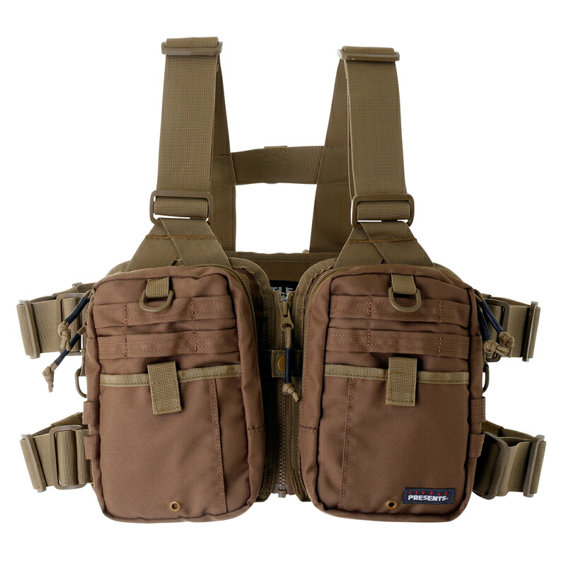 フィッシングベスト リトルプレゼンツ Little Presents ナチュラム限定カラー ストラップ ベスト ネオ フリー ナチュラムブラウン Nb V 23