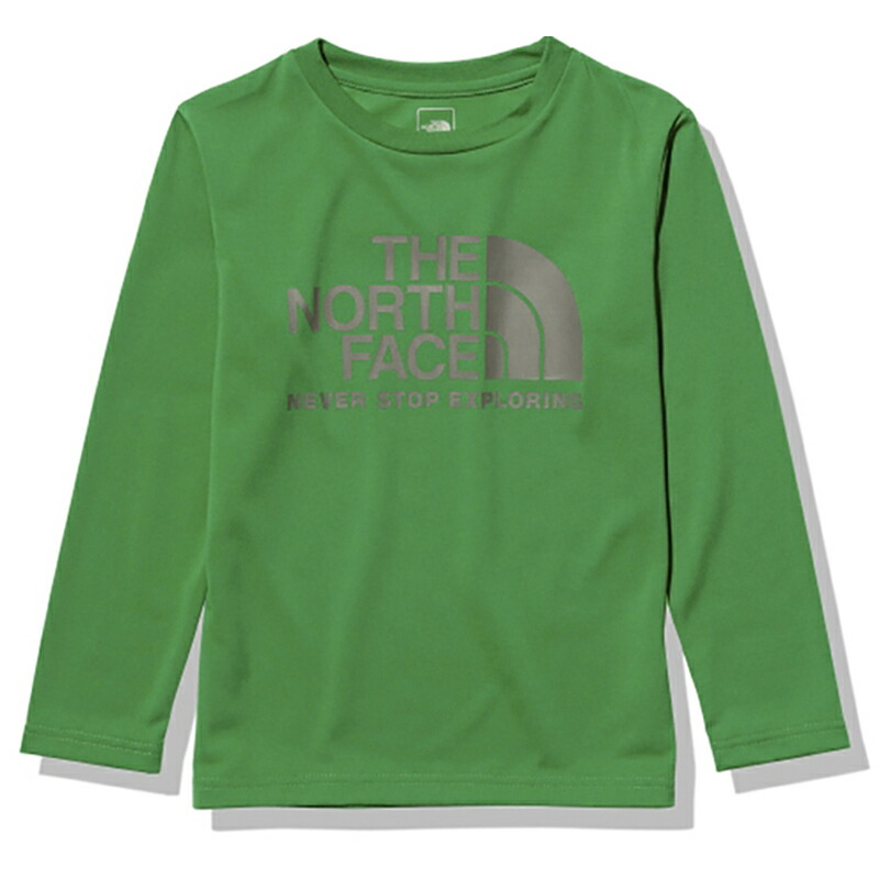 Kid’s LONG SLEEVE BUG FREE GRA TEE キッズ 110 プライマリーグリーン(PR)