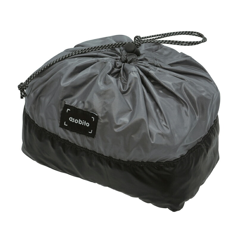 楽天市場】 asobito(アソビト) スタッフサック S(2L) ブラック