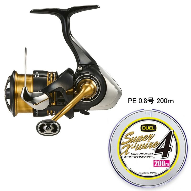 ナチュラム 23レガリス LT2500S-XH+Super X-wire 4 200m(お得な2点仕掛ける) 0.8号/14重量ポンド 00060365+H3589N-5CR