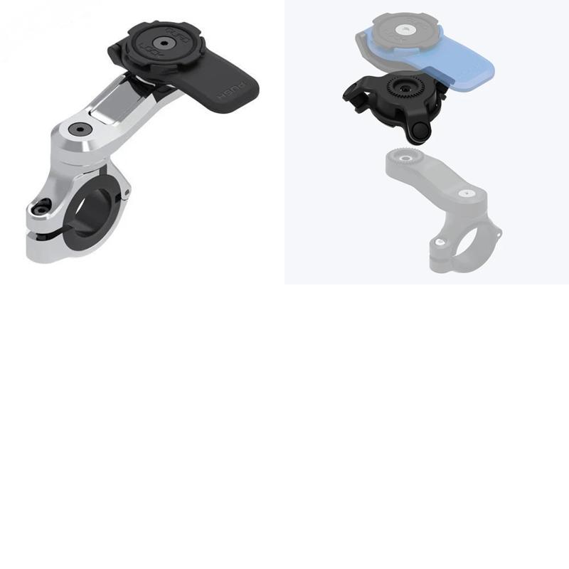 QUADLOCK(クアッドロック) 【2点セット】ハンドルバーマウント PRO CHROME 衝撃(振動)吸収ダンパーセット qlm-hbr-chr+QLA-VDM