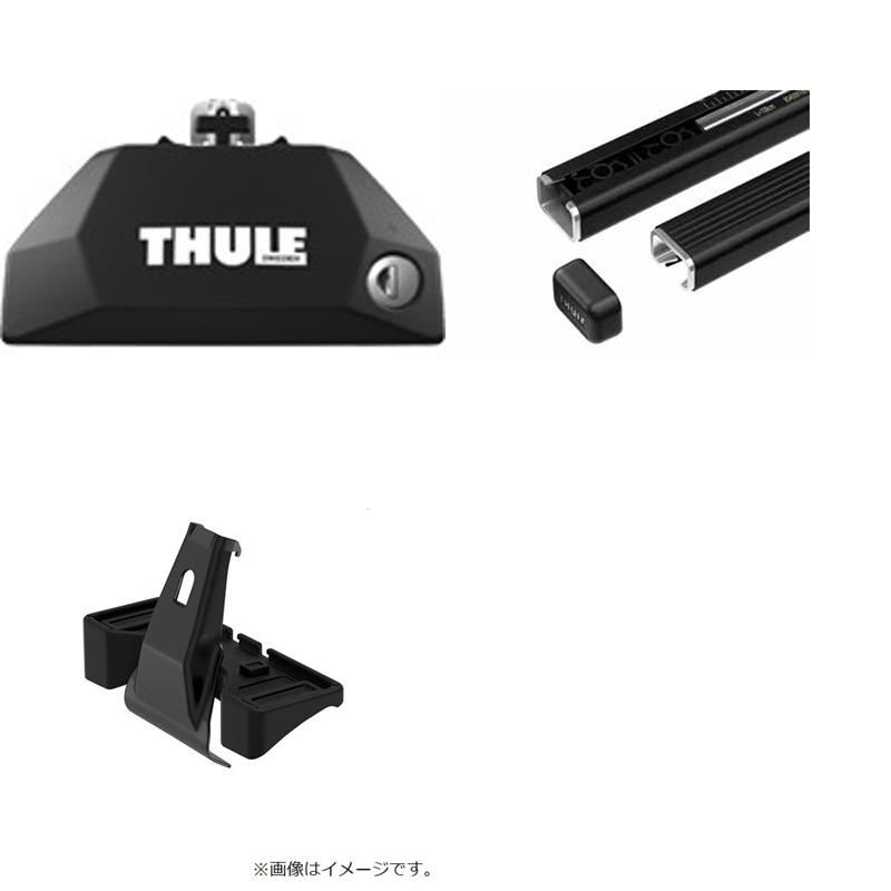 Thule(スーリー) マツダ CX-8(ダイレクトルーフレール付き)用 ルーフキャリア【3点セット】/スクエアバー 7106+7122+THKIT6090