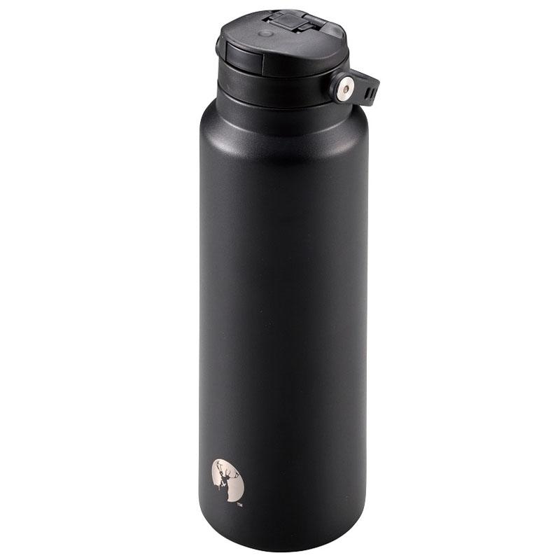キャプテンスタッグ(CAPTAIN STAG) 【2個セット】HDワンタッチボトル1000 1.0L ブラック UE-3549